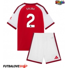 Dres Arsenal William Saliba #2 Domáci pre deti 2026-27 Krátky Rukáv (+ trenírky)